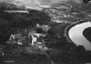 Schloss Doeben : Blickrichtung Westen nach Dorna