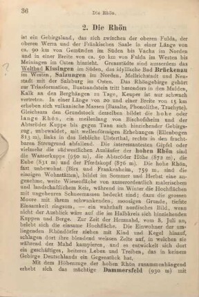 2. Die Rhön