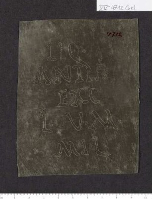 CIL XV 4712, Gelatinefolie