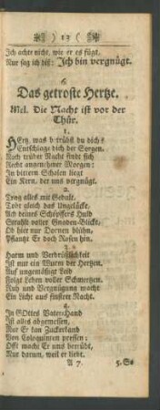 6. Das getroste Hertze