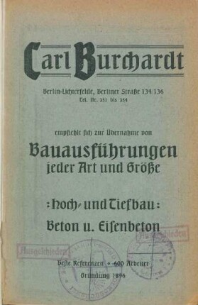 Stempel: Gross-Lichtenfelde. Volksbücherei ; [...]
