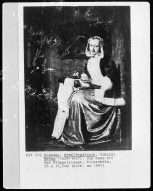 Die Dame mit dem Klöppelkissen