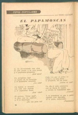 El papamoscas : Tipos populares