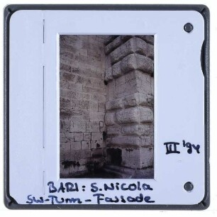 Bari, S. Nicola : Südwest-Turm, Westseite