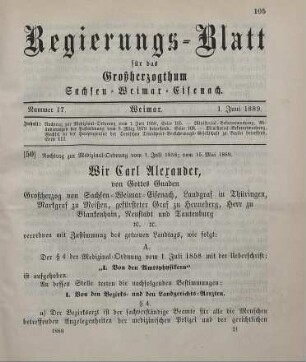 50. Nachtrag zur Medizinal-Ordnung vom 1. Juli 1858