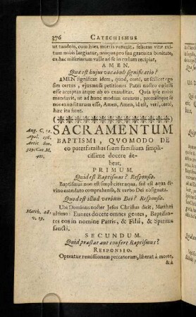 376-378, Sacramentum Baptismi