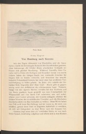 Erstes Kapitel - Von Hamburg nach Gomera