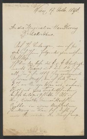 Brief an B. Schott's Söhne : 17.10.1890