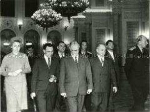 Innenminister Friedrich Dickel besucht Moskau