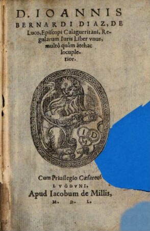 Regulae iuris : liber unus