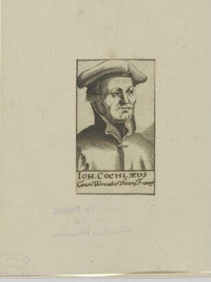 Bildnis des Joh. Cochlaeus