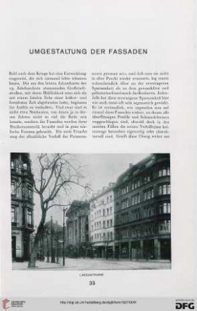 2: Umgestaltung der Fassaden