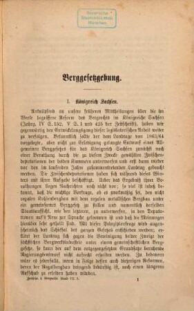 Zeitschrift für Bergrecht : ZfB, 7. 1866