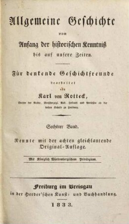 Allgemeine Geschichte vom Anfang der historischen Kenntniß bis auf unsere Zeiten, 6