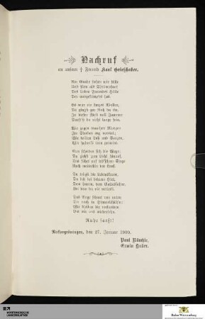 Nachruf an unseren Freund Karl Grießhaber