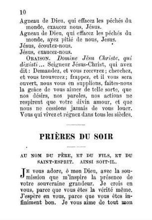 Prières Du Soir
