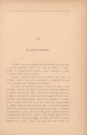 VIII. La patria potestas