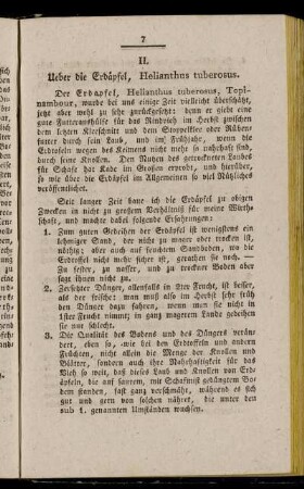 II. Ueber die Erdäpfel, Helianthus tuberosus