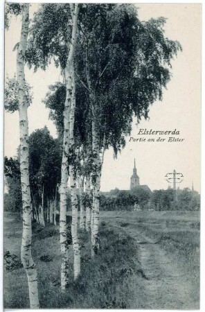 Elsterwerda. Partie an der Elster