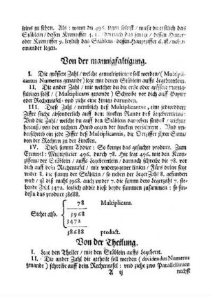 Von der Theilung.