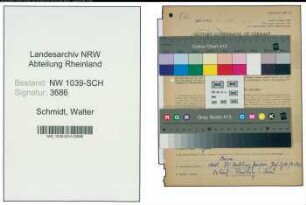 Entnazifizierung Walter Schmidt , geb. 02.06.1908 (Maschinenschlosser)