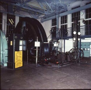 Elektrische Turmfördermaschine. Oelsnitz: Bergbaumuseum