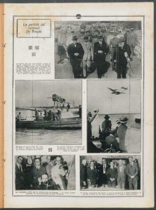 La partida del coronel De Pinedo