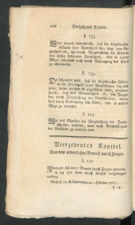 Vierzehentes Kapitel. Von dem ordentlichen Beweise durch Zeugen