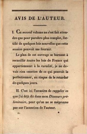 Les lois rurales de la France : rangées dans leur ordre naturel. 2