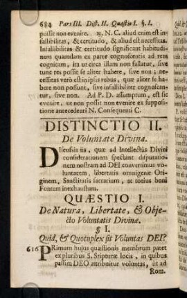 684-785, Pars III, Distinctio II