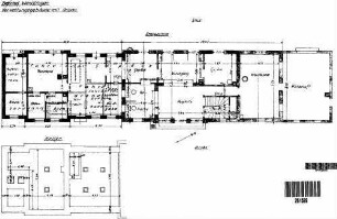 Wendlingen (Neckar): Empfangsgeb.Verwaltungsgebäude mit Anbau Grundriß EG,Teil-Grundriß Kellergeschoß