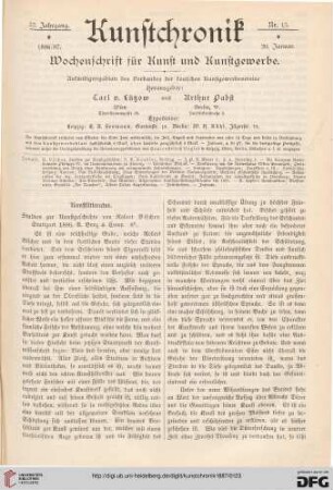 Heft 15 (20. Januar 1887)