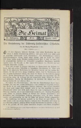 No. 11. Novbr. 1912.