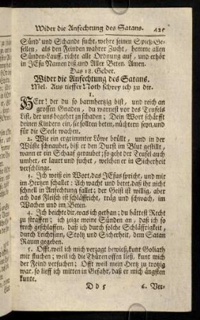 425-436, Das 18. Gebet