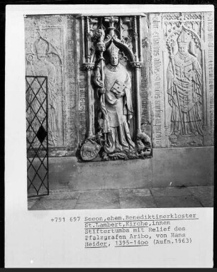 Epitaph für Abt Adalbert, verstorben 1001