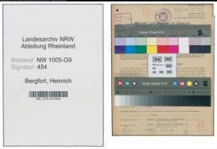 Entnazifizierung Heinrich Bergfort , geb. 22.09.1902 (Bauunternehmer)