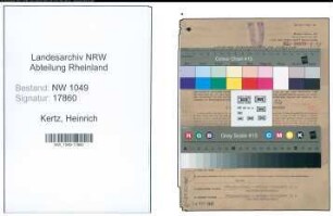 Entnazifizierung Heinrich Kertz , geb. 16.09.1901 (Stadtbeamter)