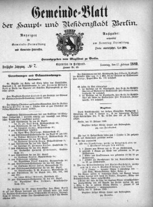 1889,7: No. 7, 17. Februar 1889