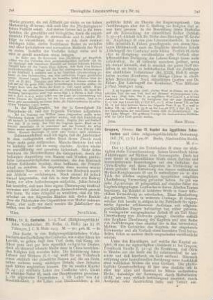 741-742 [Rezension] Stübe, R., Confucius. 1. - 5. Taus