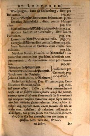 F. A. D. W. Consvltatio de principatu inter provincias Europae