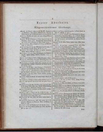 Ester Abschnitt. Eingeweidewürmer überhaupt.