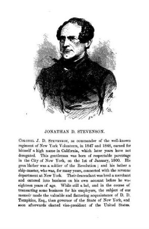 Memoir of Jonathan D. Stevenson