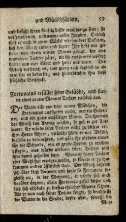 Fortunatus erfüllet seine Gelübde ...