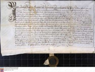 Belehnung der Schleifras durch die Riedesel mit zwei Höfen zu Reichlos, zwei Höfen zu Freiensteinau, einem Gut zu Weidenau, einem Eigengut zu Frei...