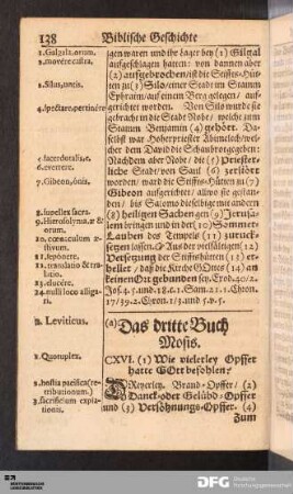 Das dritte Buch Mosis.