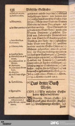 Das dritte Buch Mosis.