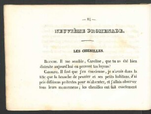Neuvième promenade.
