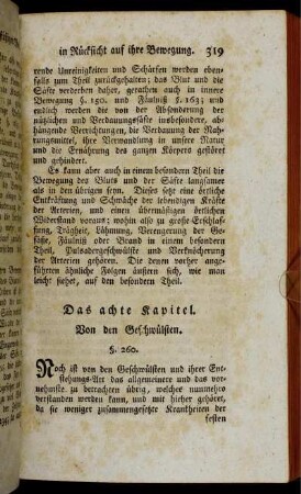 Das achte Kapitel. Von den Geschwülsten.