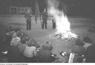 Dresden. Tag der Internationalen Brigaden. Treffen ehemaliger Spanienkämpfer, Juli 1952