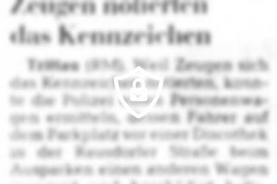 Zeugen notierten das Kennzeichen